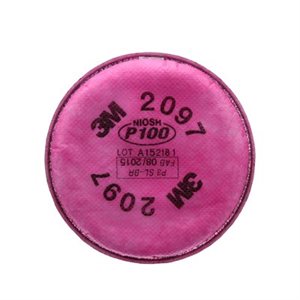 3M 7000029657 – PARTICULATE FILTER, 2097, P100, WITH NUISANCE LEVEL ORGANIC VAPOUR RELIEF, 50 PAIRS / CASE