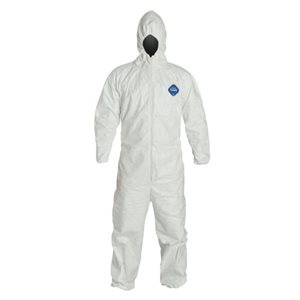 DUPONT TY127S-3XL – TYVEK® 400 COVERALLS WITH HOOD, WHITE, 3X-LARGE, 25 PER CASE