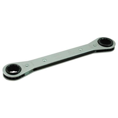 GRAY TOOLS 5007 - 13 / 16" X 15 / 16" 12 POINT, FLAT RATCHETING BOX WRENCH, MIRROR CHROME FINISH