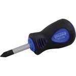 GRAY TOOLS 50201A - #2 PHILLIPS STUBBY SCREWDRIVER, 1 / 4" SHANK, 1-1 / 2" BLADE LENGTH