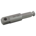 GRAY TOOLS 79305 - 1 / 2" DRIVE MALE SQUARE END, 7 / 16" MALE HEX EXTENSION, 5" LONG