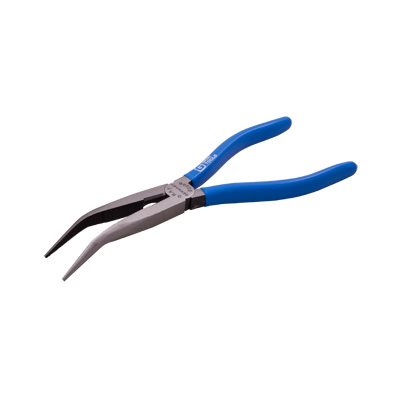GRAY TOOLS B239B - NEEDLE NOSE PLIERS, 45° CURVE WITH CUTTER, 7-7 / 8" LONG, 2-3 / 4" JAW