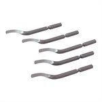 GRAY TOOLS DT-10-5 - 5 PIECE DEBURRING BLADE SET, CUTS RIGHT ONLY, (SHANK DIAMETER 2.5MM)