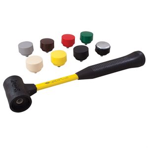 GRAY TOOLS SPS-150N-S8 - NUPLA 16 OZ. NON-SPARKING SOFT FACE HAMMER SET, 8 TIPS