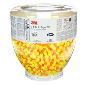 3M 7000042881 – E-A-RSOFT SUPERFIT ONE TOUCH REFILL, 391-1254, YELLOW / RED, REGULAR
