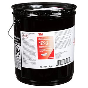 3M 7000000923 – ADHÉSIF PLASTIQUE INDUSTRIEL HAUTE PERFORMANCE SCOTCH-WELD(MC), 4693, HAVANE PÂLE, 5 ;GAL