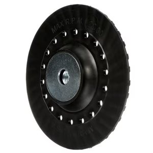 3M 7000139387 – FIBRE DISC BACK-UP PAD WITH RETAINER NUT, PP5006MSSH, BLACK, 6 IN X 5 / 8-11 IN (152.4 MM)