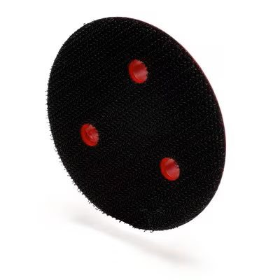 3M 7000028147 – HOOKIT™ CLEAN SANDING LOW PROFILE DISC PAD, 20350, RED, 3 IN X 1 / 2 IN (76.2 MM X 12.7 MM), 3 HOLES