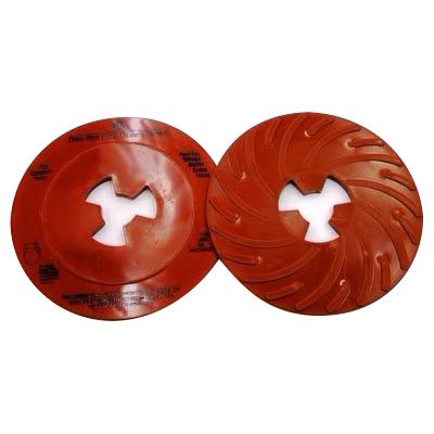 3M 7000028419 – DISC PAD FACE PLATE RIBBED, 80514, RED, 7 IN X 11 / 16 IN (178 MM X 17.3 MM), EXTRA HARD