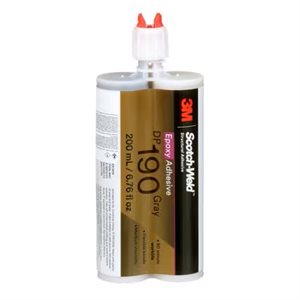 3M 7000121314 – ADHÉSIF ÉPOXYDE SCOTCH-WELD(MC) 3M(MC), DP190, GRIS, 200 ML (6,76 OZ LIQ.)