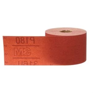 3M 7000119928 – RED ABRASIVE SHEET ROLL, 316U, WITH STIKIT™ ATTACHMENT, 01685, P180, 2 3 / 4 IN X 25 YD (6.9 CM X 22.86 M)