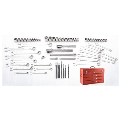 GRAY TOOLS MS1069 - 69 PIECE SAE & METRIC STARTER MASTER SET, WITH TOOL CHEST